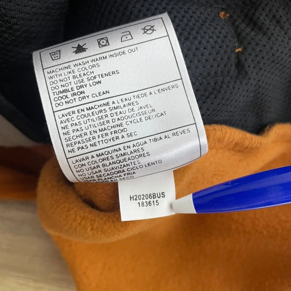 Vintage Nike ACG Therma-Fit Fleece Vest Men XL Burnt Orange Zip Thermal Layer